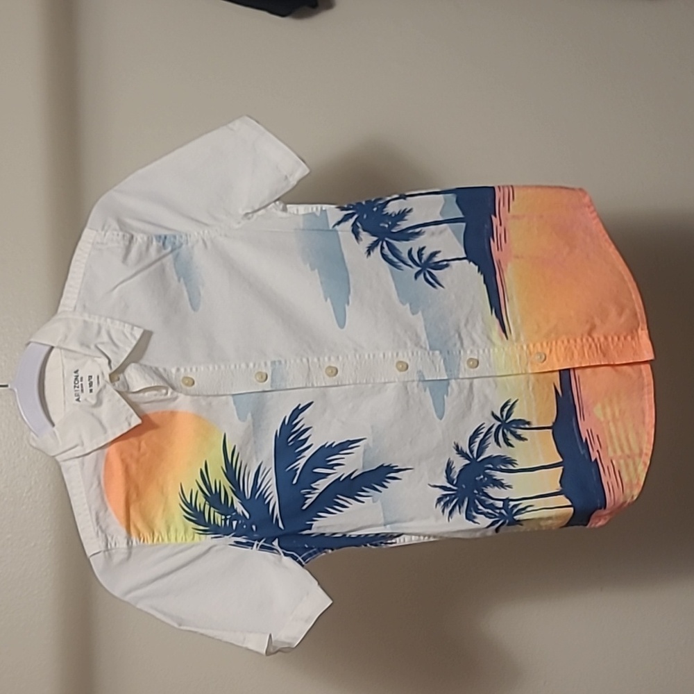 Boys Button Down Short Sleeve Shirt